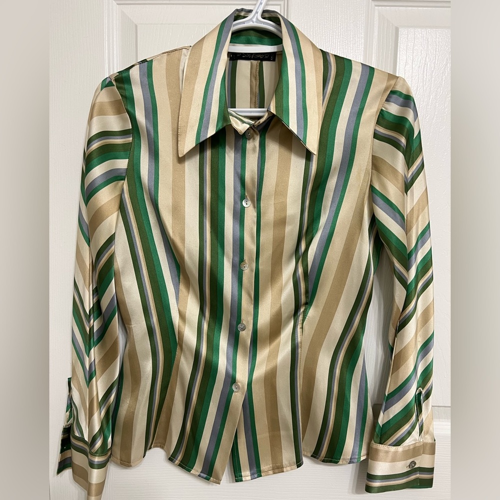 Vintage San Remo Silk Top size 40